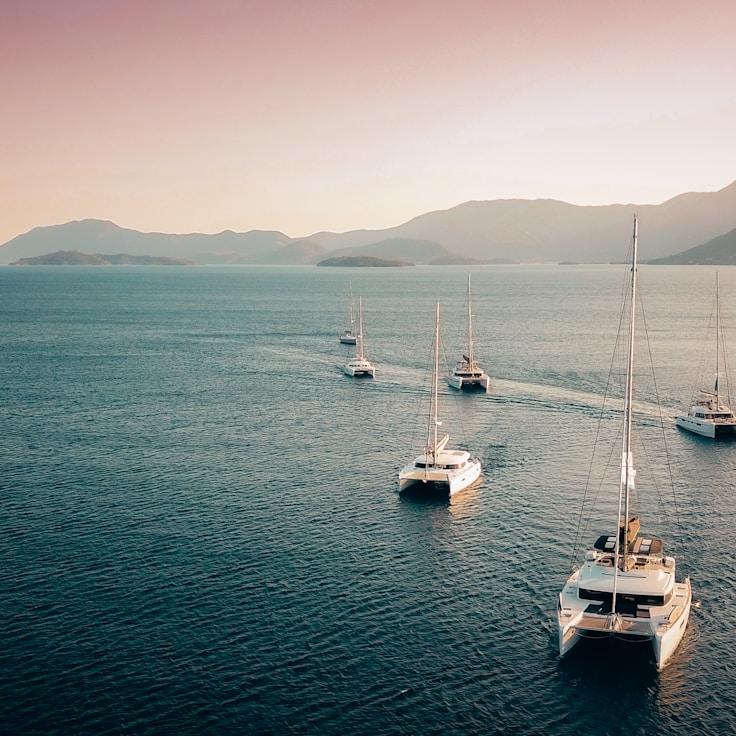 Yacht lifestyle scene